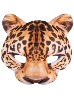 Fun Place Leopard Fabric Half Mask