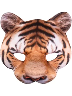 Fun Place Tiger Fabric Half Mask
