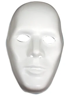 Fun Place Male White Robot Mask Masks