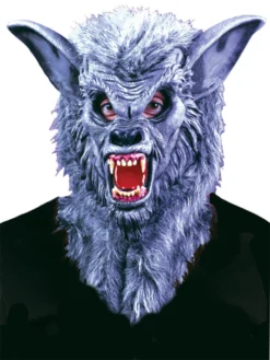 Fun Place Grey Werewolf Mask With Teeth