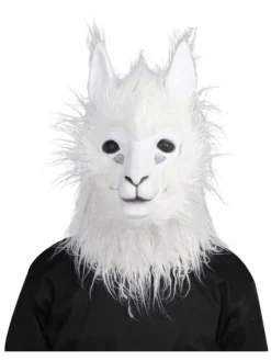 Fun Place Animals Alpaca Adult Mask W/Moving Mouth