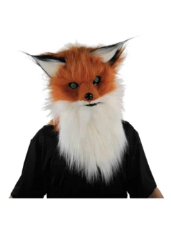 Fun Place Animals Fox Adult Mask W/Moving Mouth