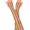 Fun Place Rainbow Net Arm Warmers