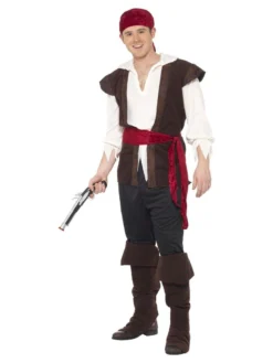 Fun Place Pirate Costume, Brown