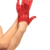 Fun Place Cosplay Mini Cropped Satin Gloves