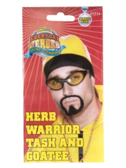 Fun Place Beards & Facial Hair Herb Warrior Tash & Goatee Beard Set