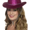 Fun Place Wigs & Hats Cowboy Glitter Hat, Pink