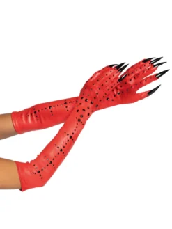 Fun Place Rhinestone Demon Claw Gloves