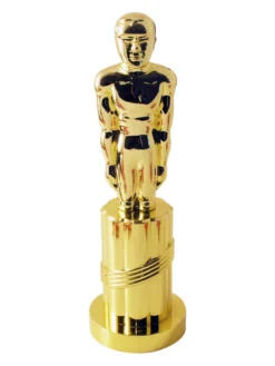 Fun Place Accessories Plastic Statue, Gold Oscar