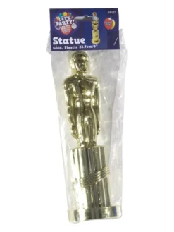 Fun Place Accessories Plastic Statue, Gold Oscar