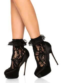 Fun Place Lace Anklet With Ruffle