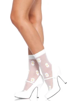 Fun Place Sheer Woven Daisy Anklets Cosplay