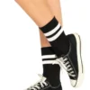 Fun Place Cosplay Athletic Striped Anklet Socks