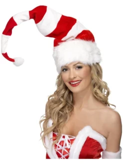 Fun Place Wigs & Hats Striped Santa Hat