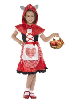 Fun Place Costumes & Characters Miss Hood Costume, Red