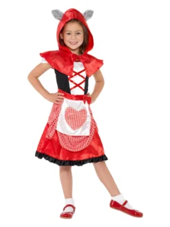 Fun Place Costumes & Characters Miss Hood Costume, Red