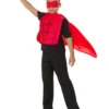 Fun Place Costumes Kids Superhero Kit, Red