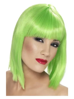 Fun Place Glam Wig, Neon Green Cosplay
