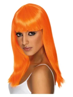 Fun Place Cosplay Glamourama Wig, Neon Orange