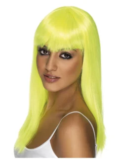Fun Place Cosplay Glamourama Wig, Neon Yellow