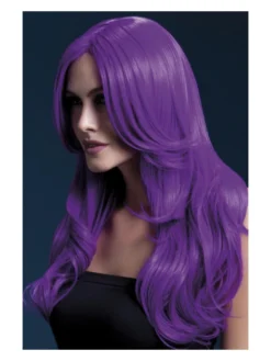 Fun Place Fever Khloe Wig, Neon Purple Cosplay