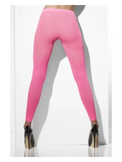 Fun Place Opaque Footless Tights, Neon Pink Decades & Eras
