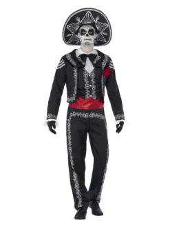 Fun Place Deluxe Day Of The Dead Senor Bones Costume