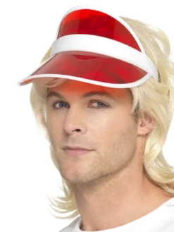 Fun Place Decades & Eras 80s Sun Visor, Red