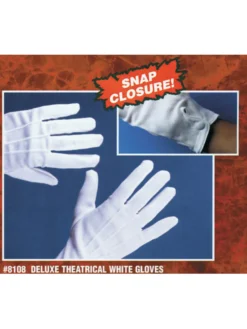 Fun Place Deluxe Mens White Dress/Santa Gloves Cosplay