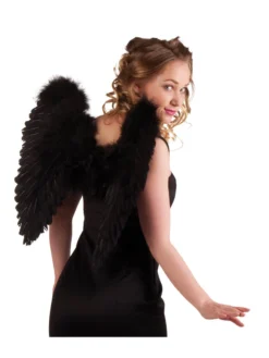 Fun Place Black Feather Angel Wings 50x50cm (Foldable)