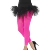 Fun Place Decades & Eras 80s Lace Leggings, Neon Pink