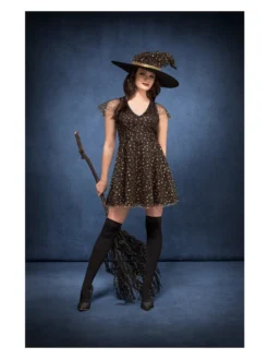 Fun Place Fever Moon & Stars Witch Costume & Gold
