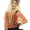 Fun Place Decades & Eras Fishnet Top, Neon Orange
