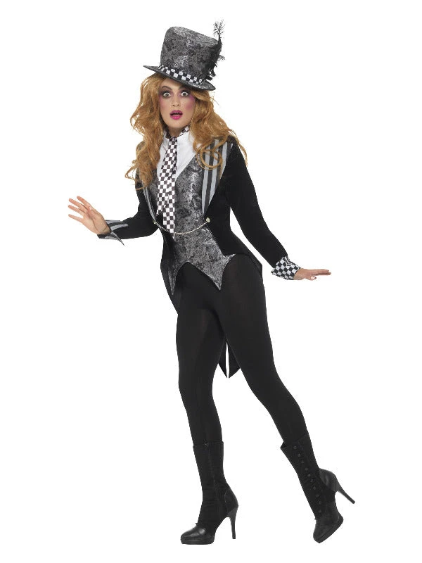 Fun Place Costumes & Characters Deluxe Dark Miss Hatter Costume 4 Fun Place Costumes & Characters Deluxe Dark Miss Hatter Costume
