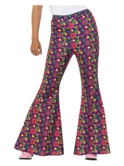 Fun Place 60s Psychedelic CND Flared Trousers, Ladies, Multi Shop By Theme