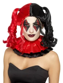 Fun Place Cosplay Twisted Harlequin Wig, Black & Red