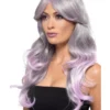 Fun Place Fashion Ombre Wig, Wavy, Long & Pastel Pink Cosplay