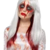 Fun Place Deluxe Blood Drip Ombre Wig, White & Red Cosplay