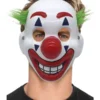 Fun Place Clown Mask, PVC, With Hair & Elastic Strap Masks