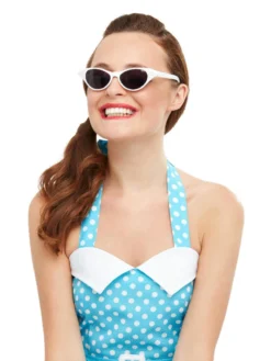 Fun Place Decades & Eras Rock N Roll Glasses White