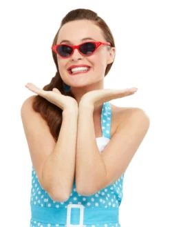 Fun Place Rock N Roll Glasses Red