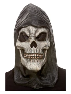 Fun Place Masks Hooded Skeleton Latex Mask