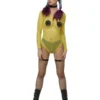 Fun Place Decades & Eras Smiley Fishnet Bodysuit