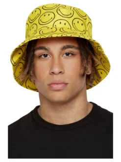 Fun Place Smiley Printed Bucket Hat Decades & Eras