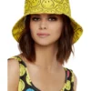 Fun Place Smiley Printed Bucket Hat Decades & Eras