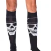 Fun Place Biker Babe Skeleton Knee Highs