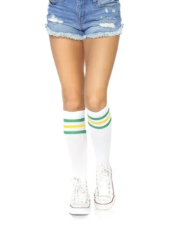 Fun Place Athletic Striped Knee Highs Cosplay