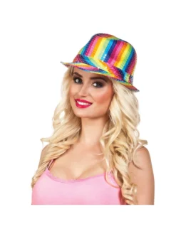 Fun Place Festivals Rainbow Popstar Hat
