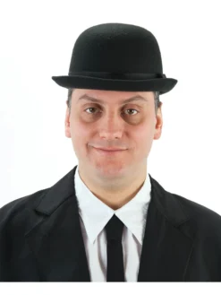 Fun Place Wigs & Hats Deluxe Black Bowler Hat