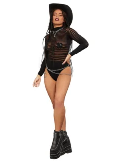 Fun Place Festivals Fever Long Sleeved Striped Body Suit